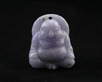 Jadeite (type-A) Budai amulet