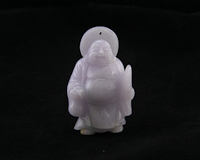 Jadeite (type-A) Budai amulet