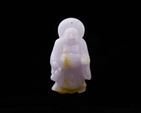 Jadeite (type-A) Budai amulet