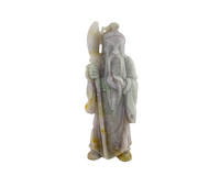 Jadeite (type-A) Guan Yu statue