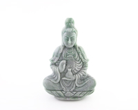 Jadeite (type-A) Guan Yin statue