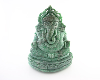 Jadeite (type-A) Ganesha statue