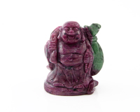 Ruby in soisite Budai statue