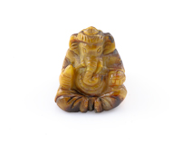 Tiger eye Ganesha statue