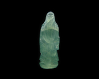 Prehnite Fu statue