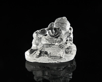 Quartz Ganesha statue