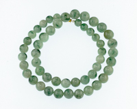 Jadeite (type-A) bead necklace