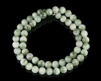 Jadeite (type-A) bead necklace