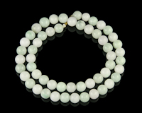 Jadeite (type-A) bead necklace