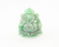 Jadeite (type-A) Ganesha statue