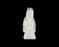 Jadeite (type-A) Fu statue