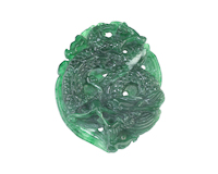 Jadeite (type-A) dragon amulet