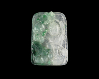 Jadeite (type-A) child with leaf