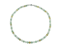 Jadeite (type-A) bead necklace