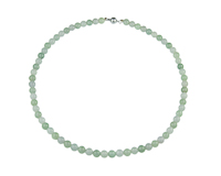 Jadeite (type-A) bead necklace