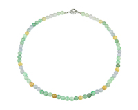 Jadeite (type-A) bead necklace