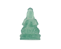 Chrysoprase Guan Yin statue