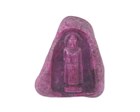 Ruby Buddha in rock