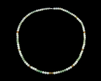 Jadeite (type-A) bead necklace