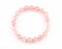 Quartz bead bracelet