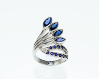 Blue sapphire ring