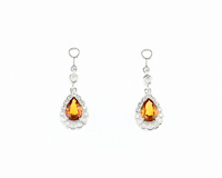 Sapphire and diamond earrings