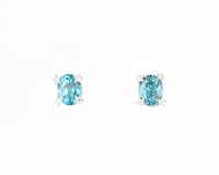 Zircon and diamond earrings