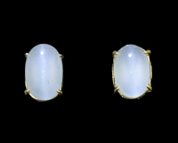 Aquamarine cat's eye earrings