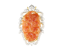 Jadeite (type-A) carving pendant