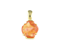 Mandarin spessartite garnet pendant