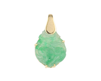 Jadeite (type-A) carving pendant