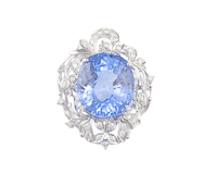 Mixed gem stones and diamond pendant