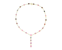 Spinel and diamond necklace