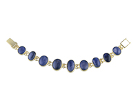 Blue star sapphire bracelet