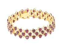 Ruby and diamond bracelet