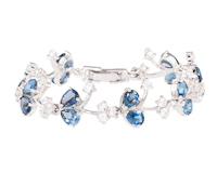 Topaz and zircon bracelet